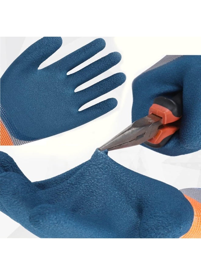 MAKINGTEC Gardening Gloves, 3 Pairs Large Strong Grip Nitrile Coated Safety Work Gloves for Builder/Gardener/Mechanic/Construction/Warehouse for Women and Men - Image 2